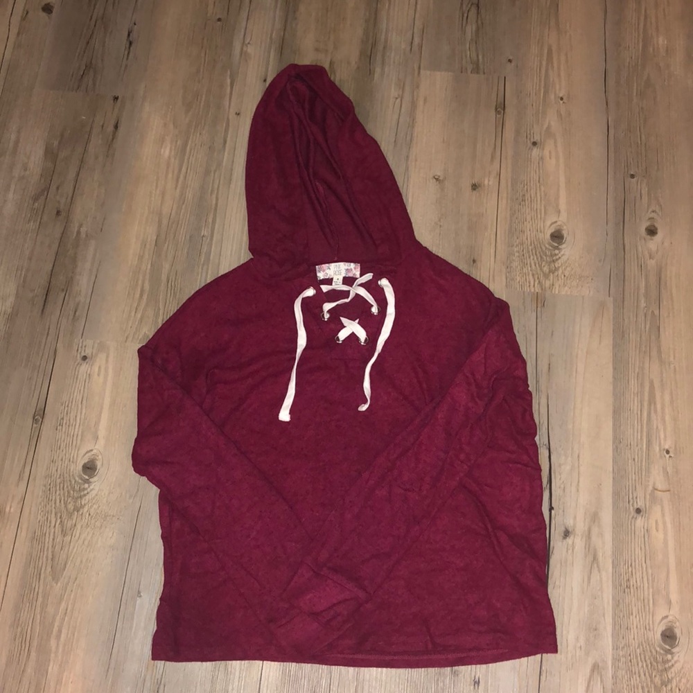 Lace up comfy sweater/hoodie